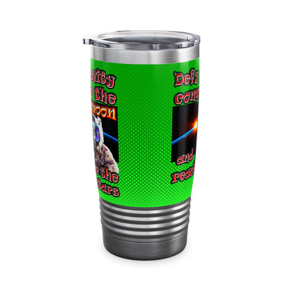 defy conquer reach - Ringneck Tumbler, 20oz (logo green)
