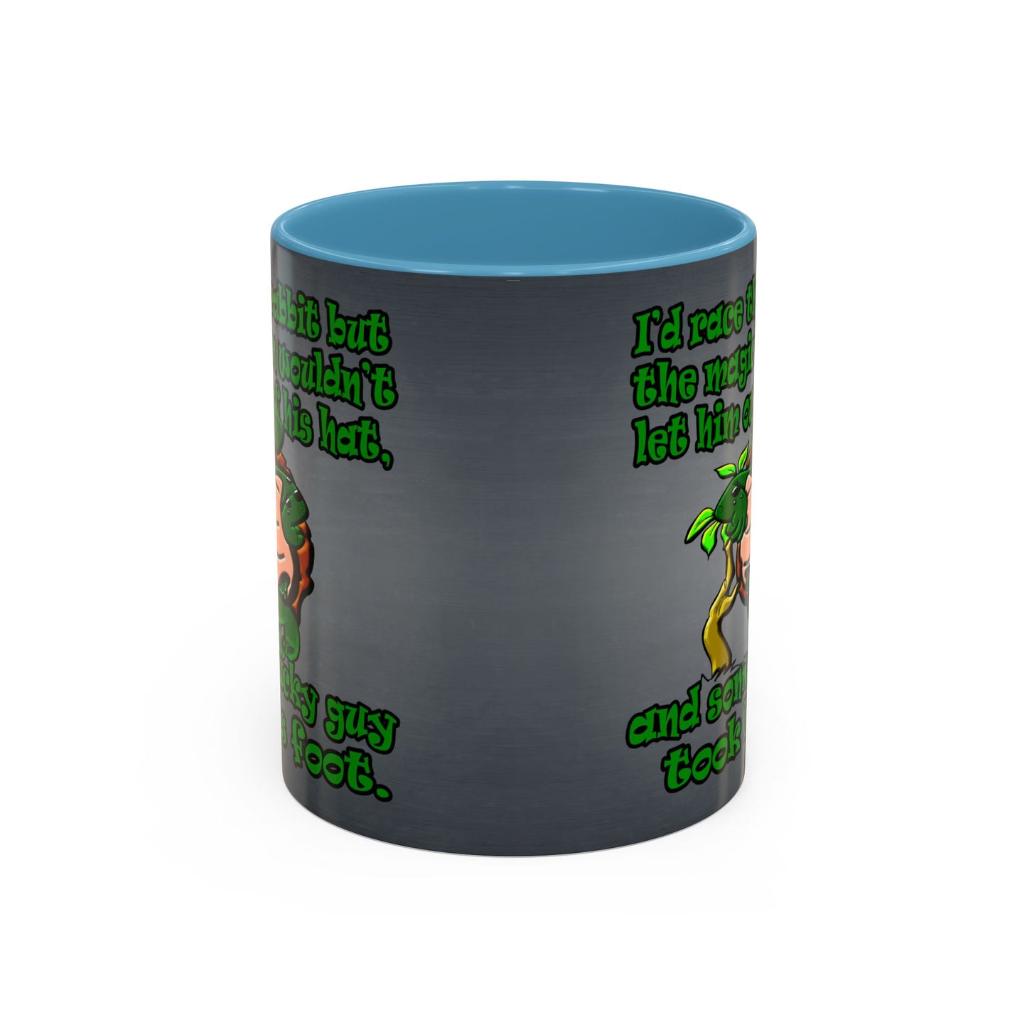 turtle race - Accent Mug (grey-light grey)
