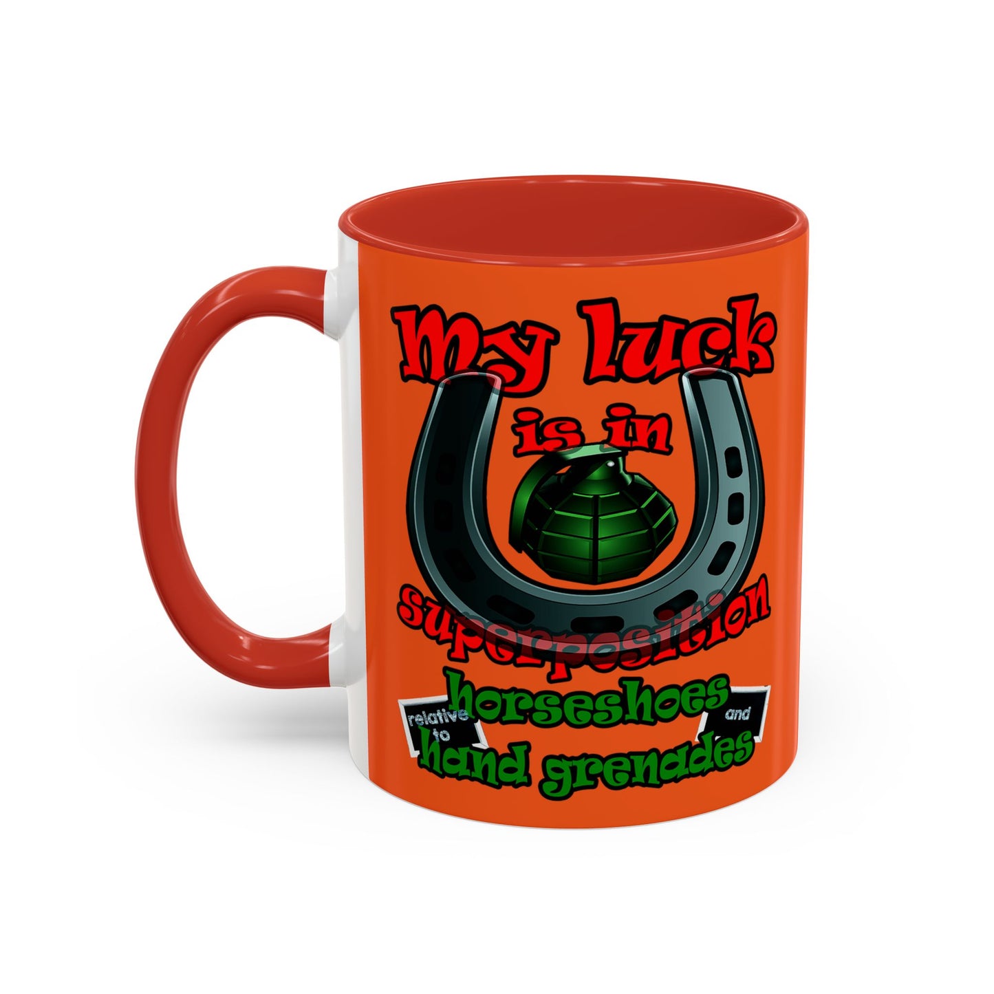 my luck - Accent Mug (orange)