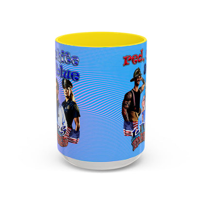 rw&b lives matter - Accent Mug (light blue-purple wave)