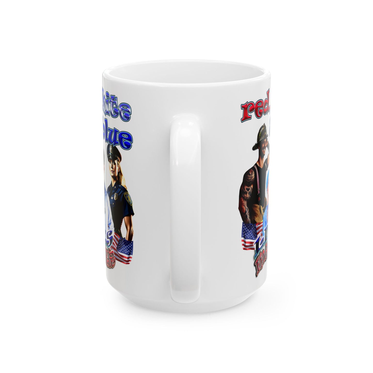 rw&b lives matter - White Mug (white)