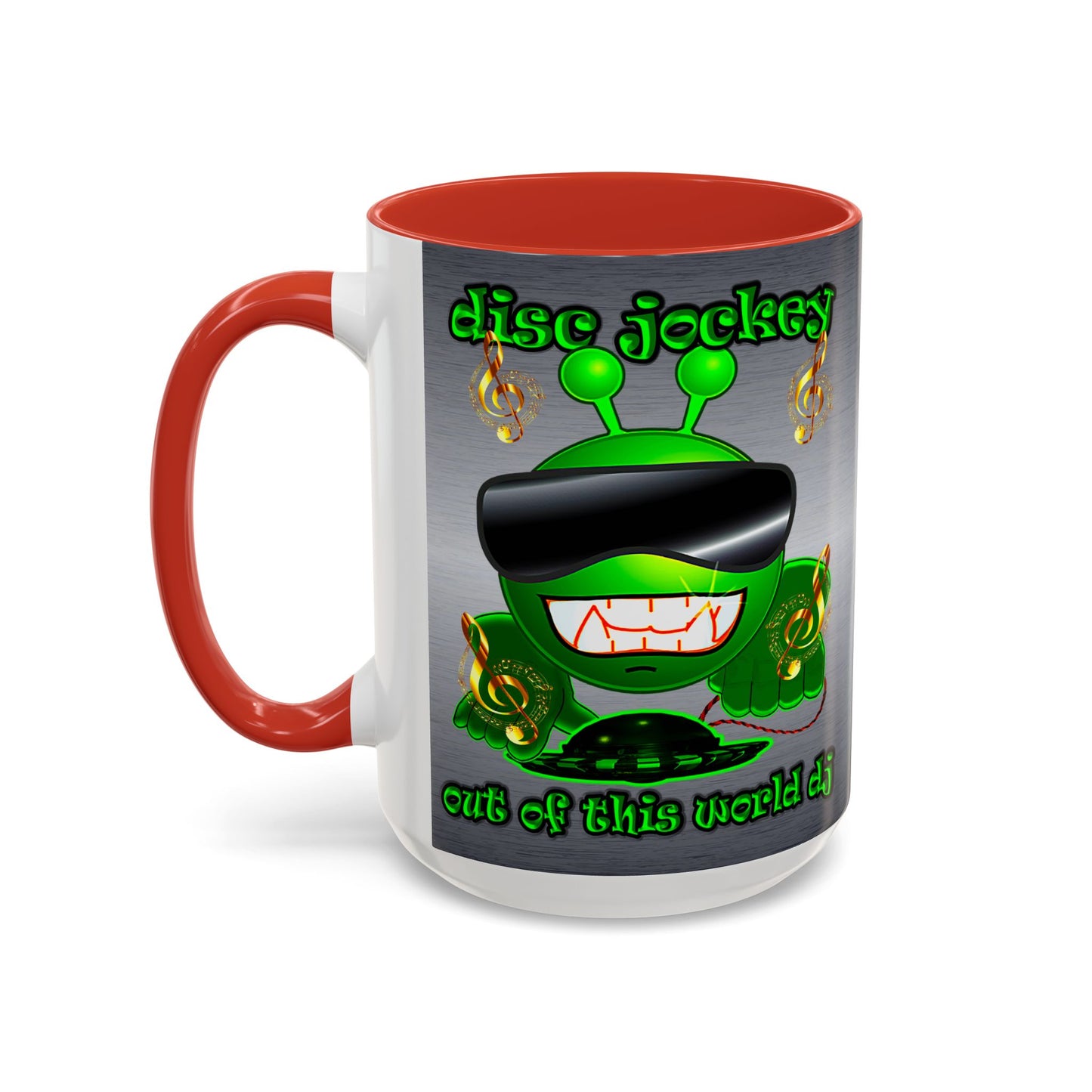 disc jockey - Accent Mug (brushed nickel)