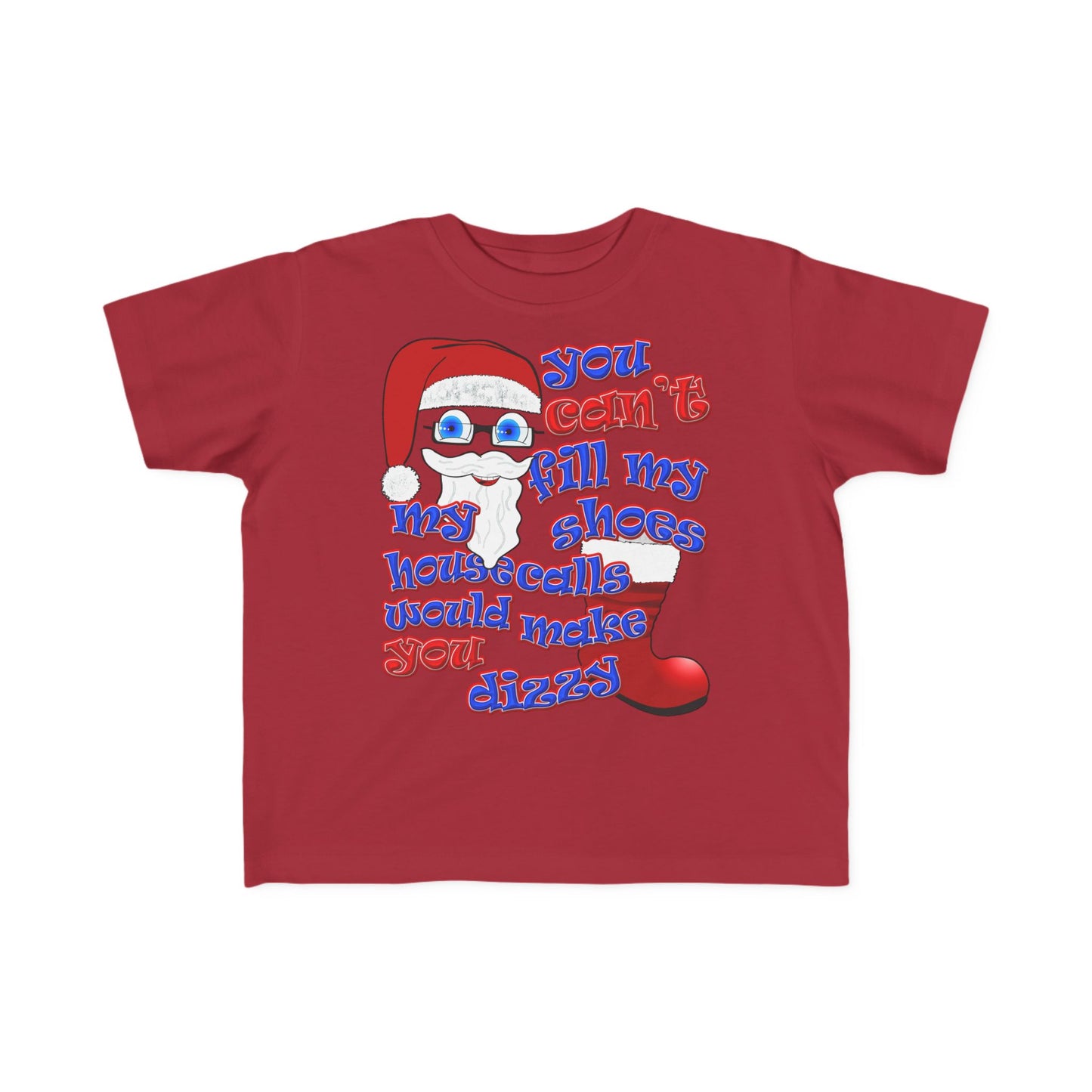santa's shoes - Toddler's Fine Jersey Tee