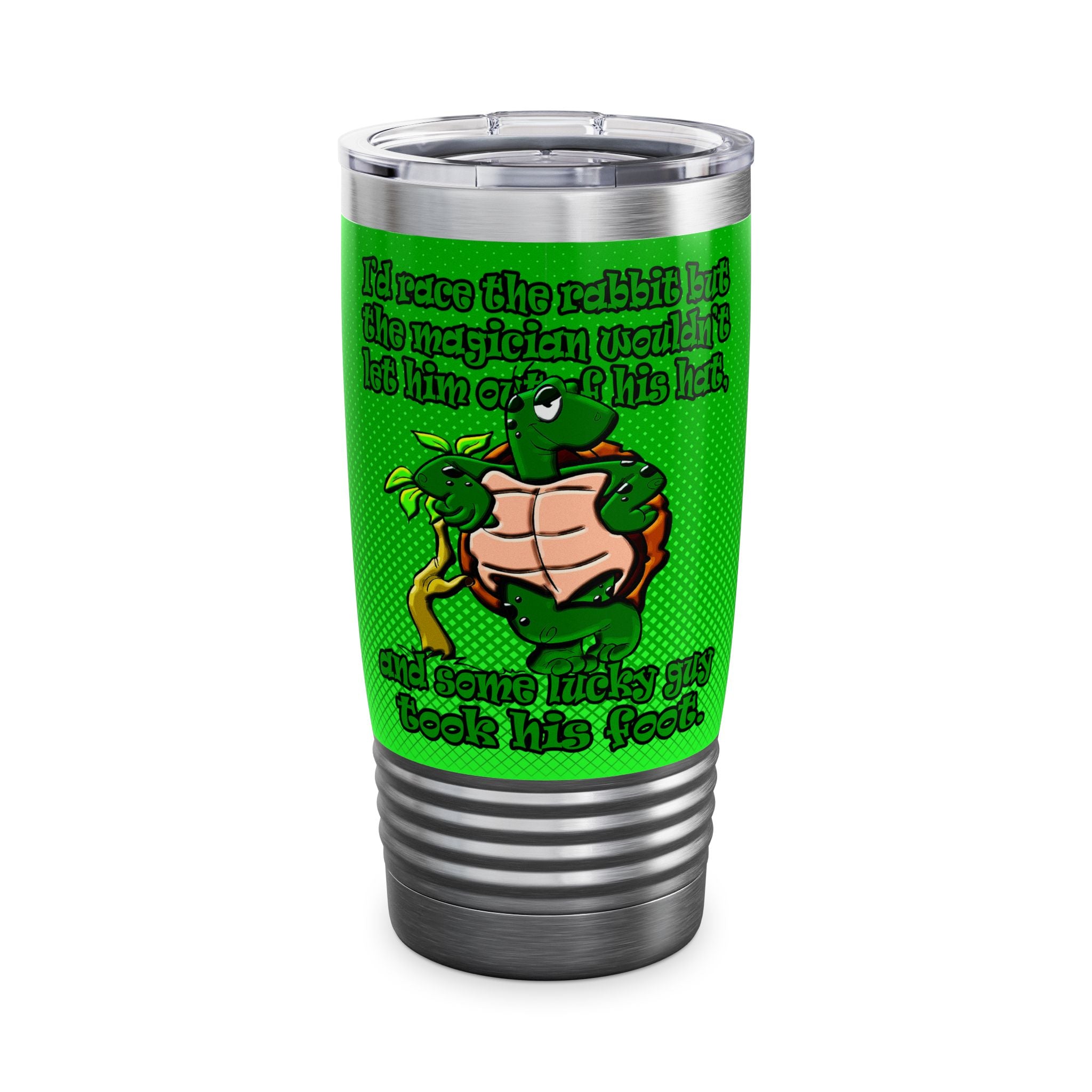 turtle race - Ringneck Tumbler, 20oz (logo green)