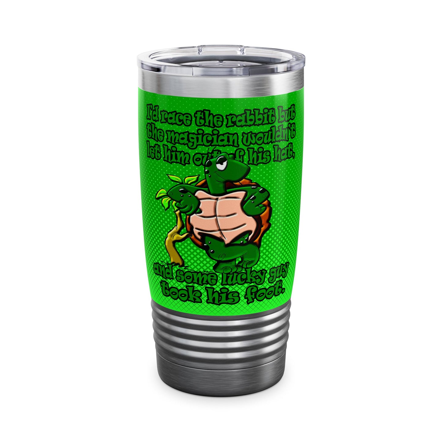 turtle race - Ringneck Tumbler, 20oz (logo green)