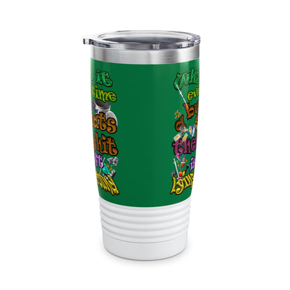 the bum's shit - Ringneck Tumbler, 20oz (dark green)