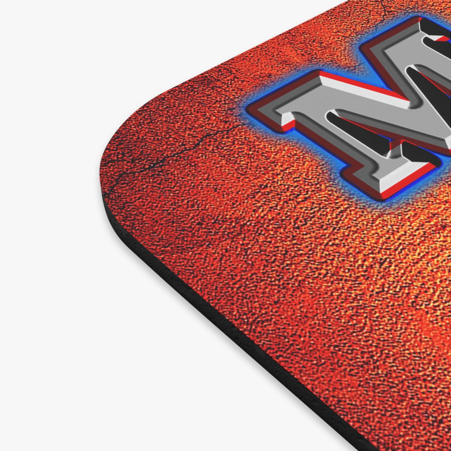 em cee squared - Mouse Pad (Rectangle) (burnt orange)