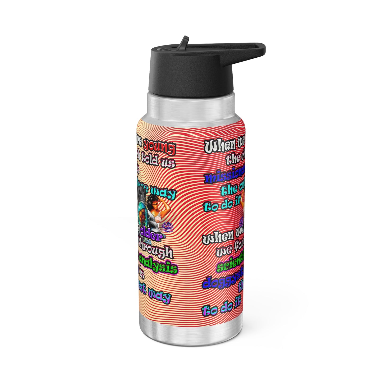 doggystyle - Gator Tumbler, 32oz  (yellow-orange wave)