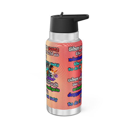 doggystyle - Gator Tumbler, 32oz  (yellow-orange wave)
