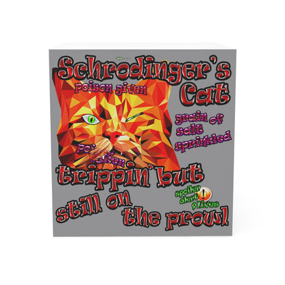 schrodinger's cat - note cube (grey)