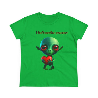 I don't care that your grey - Women's Midweight Cotton Tee