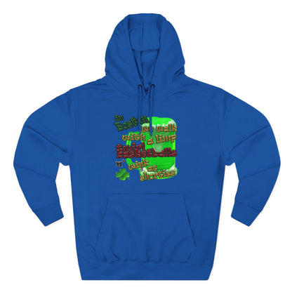 celtics logo - Three-Panel Fleece Hoodie