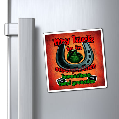 my luck - Magnets - (burnt orange)