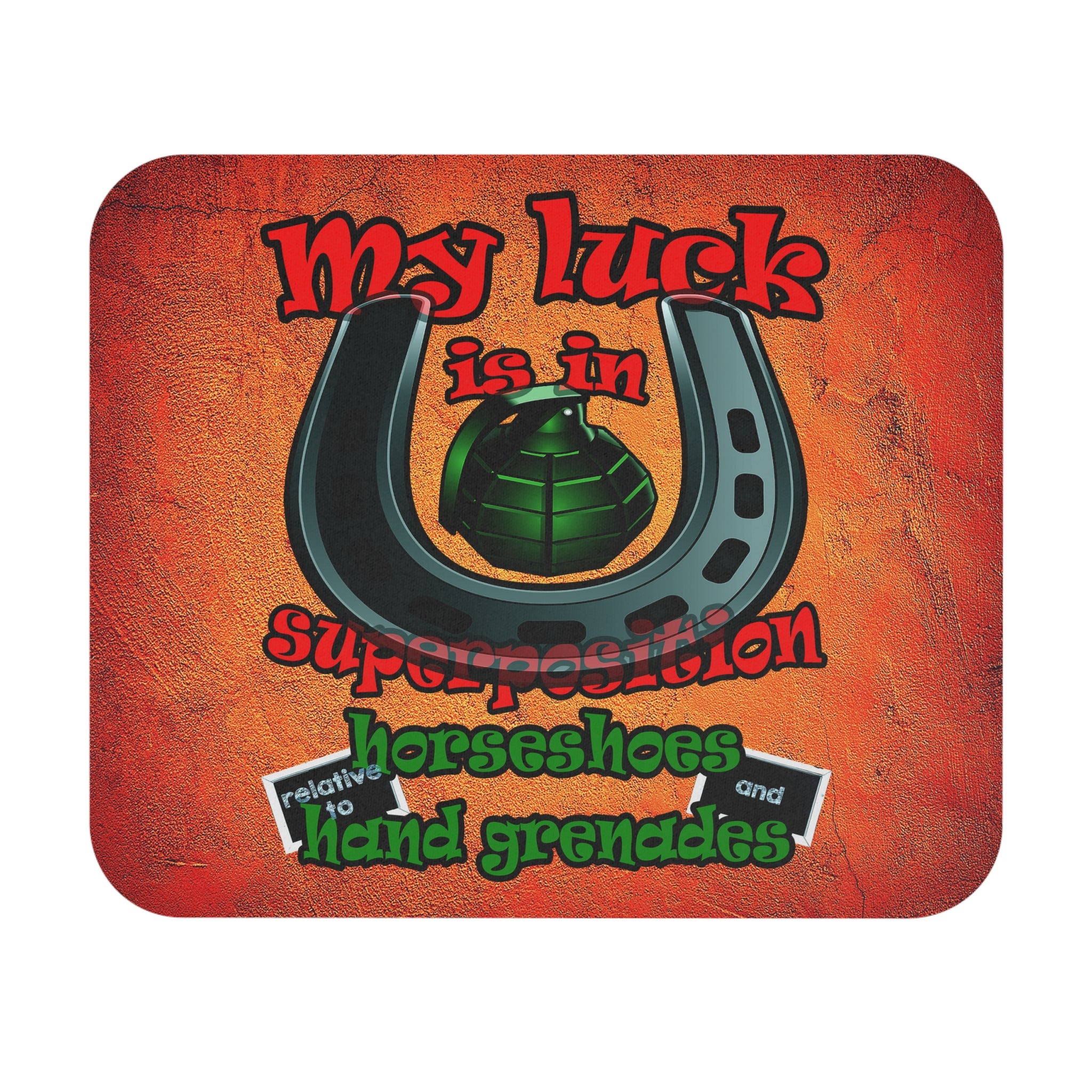 my luck - Mouse Pad (Rectangle) (burnt orange)