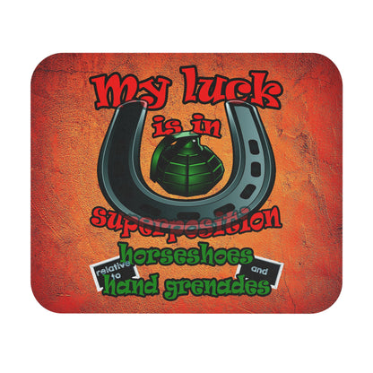 my luck - Mouse Pad (Rectangle) (burnt orange)