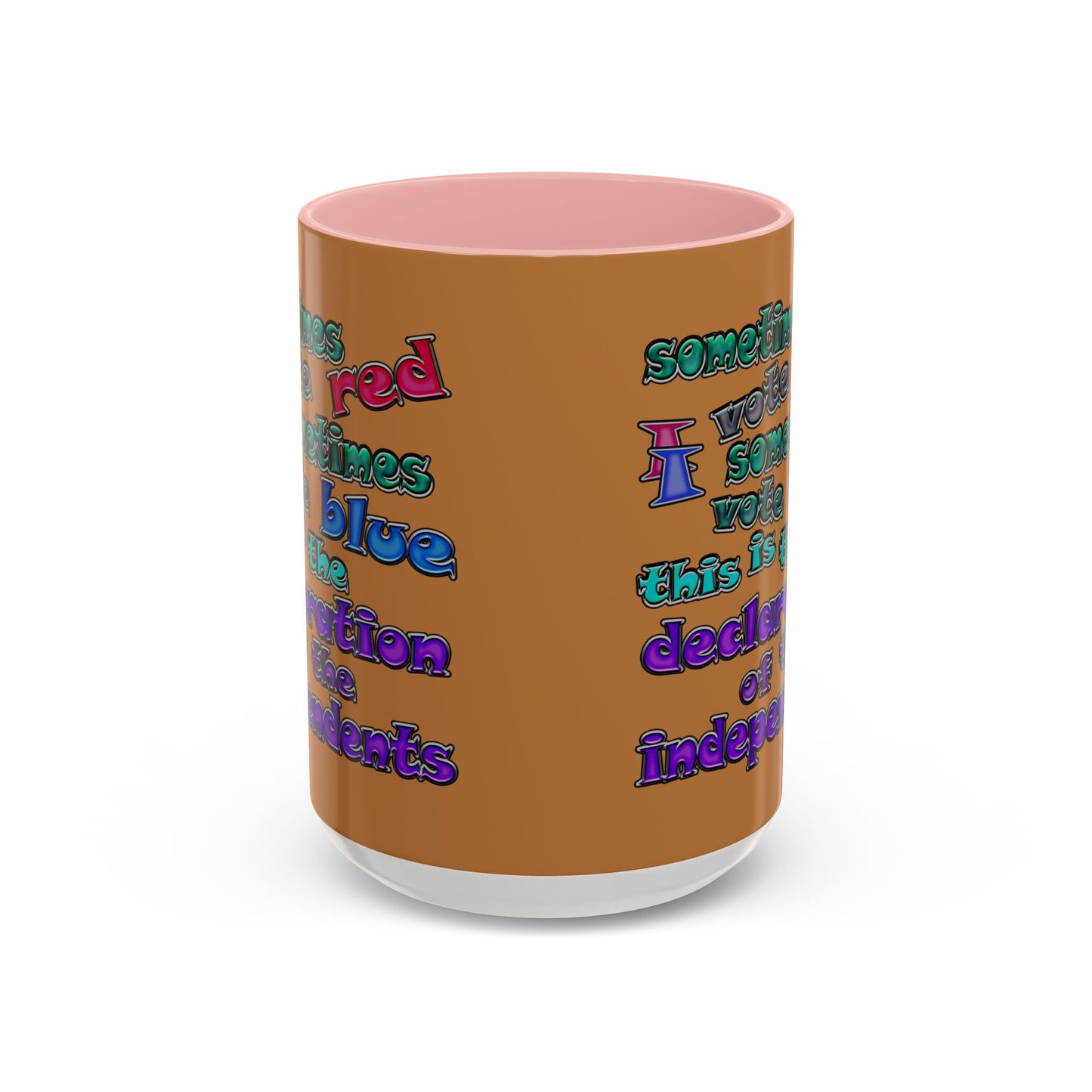 declaration of the independents - Accent Mug (light brown)