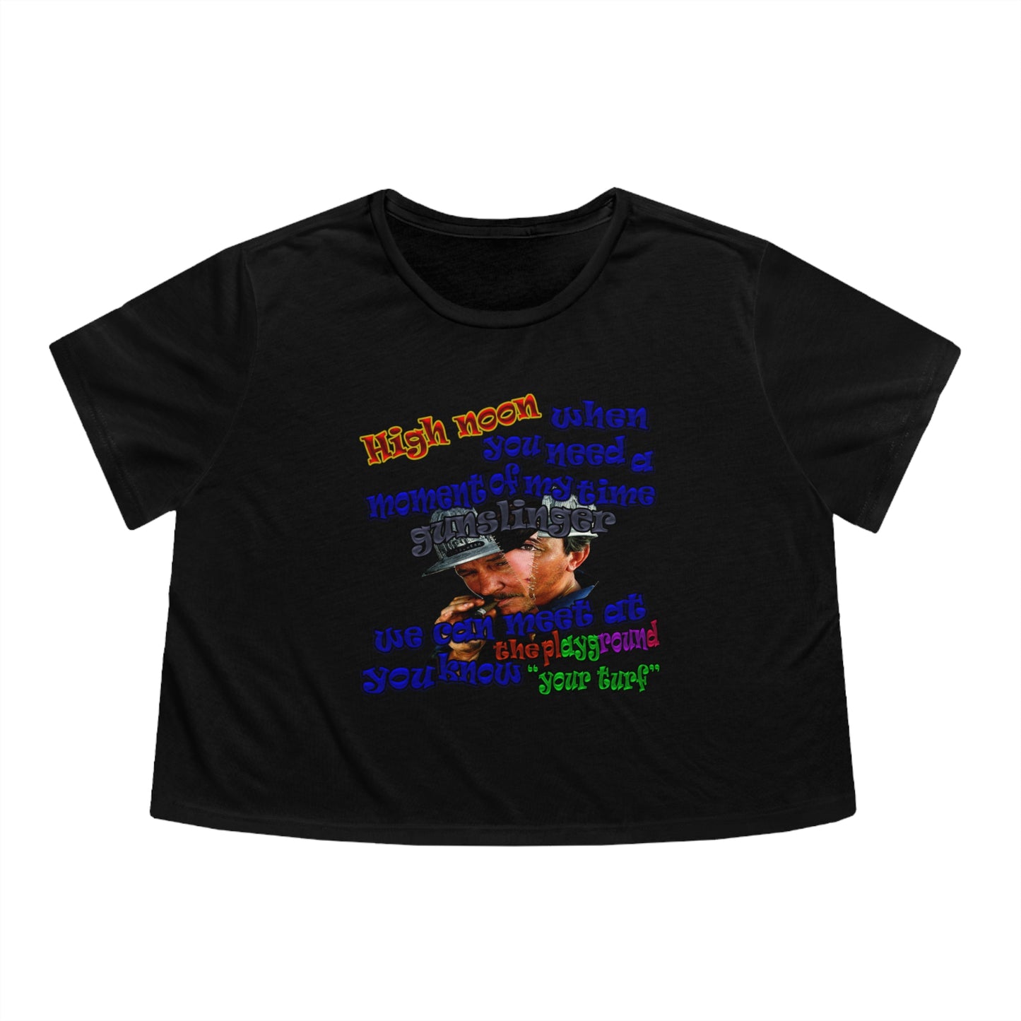high noon - Women's Flowy Cropped Tee