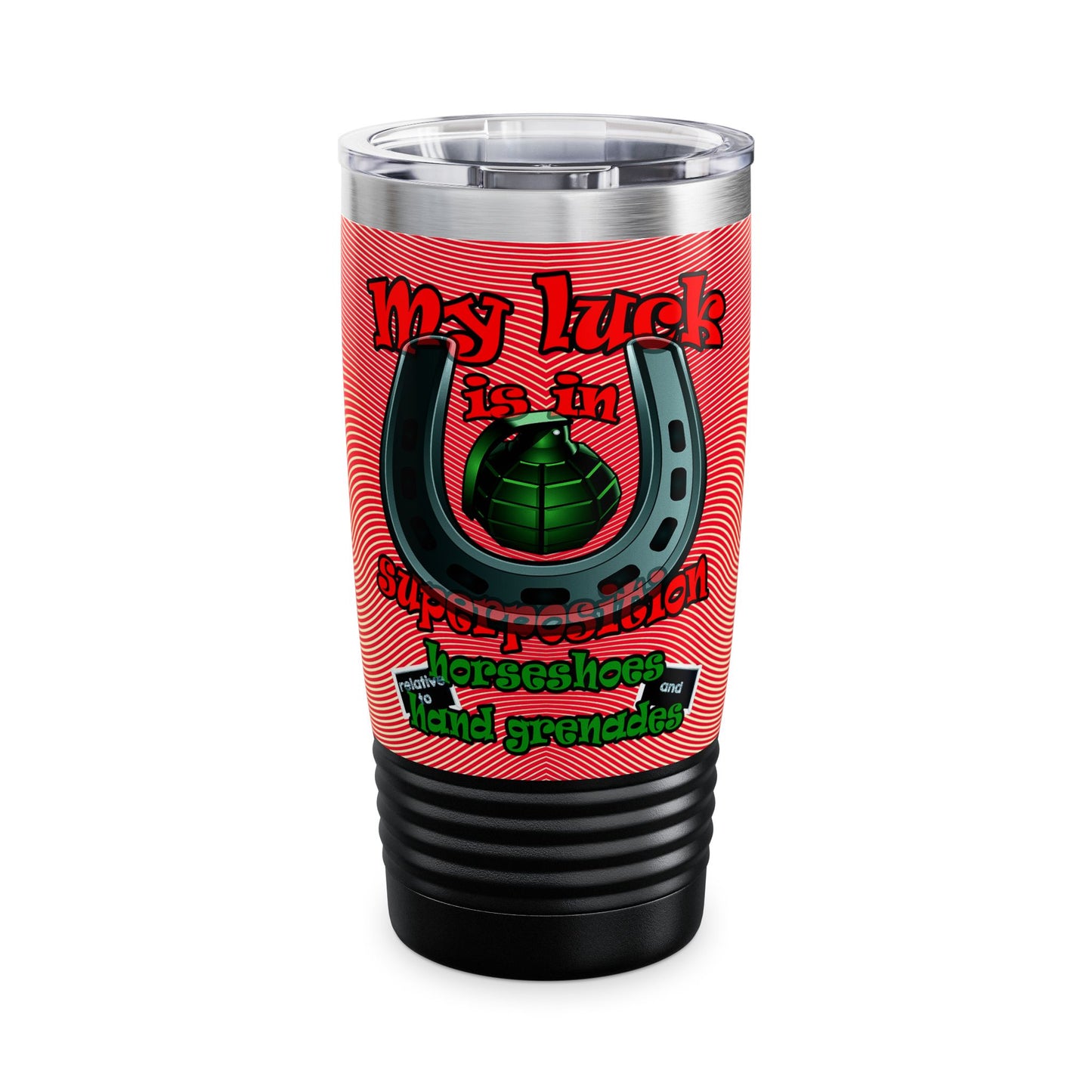 my luck - Ringneck Tumbler, 20oz (yellow-orange wave)
