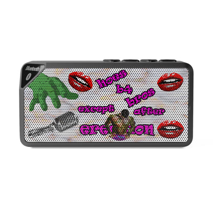 hoes b4 bros - Jabba Bluetooth Speaker (white marble)
