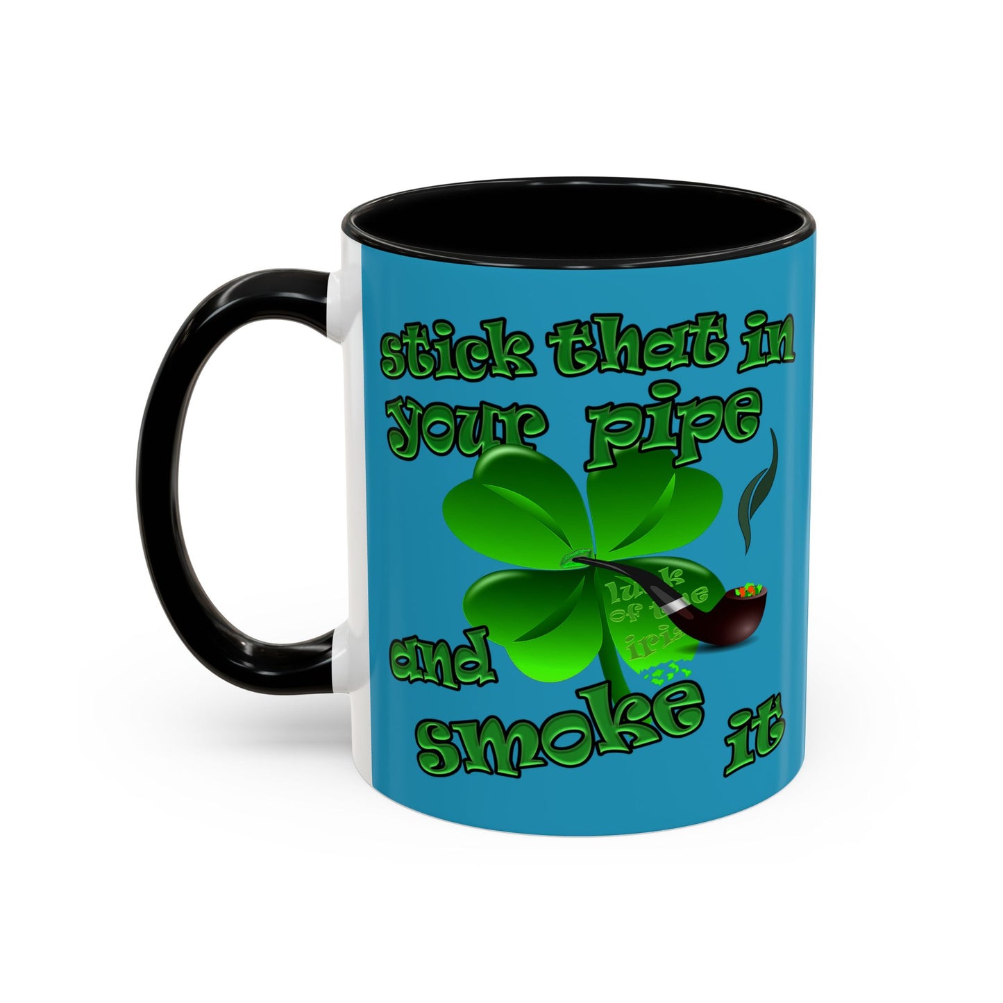 celtics logo - Accent Mug (turquoise)
