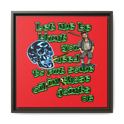 og - framed canvas art (red)