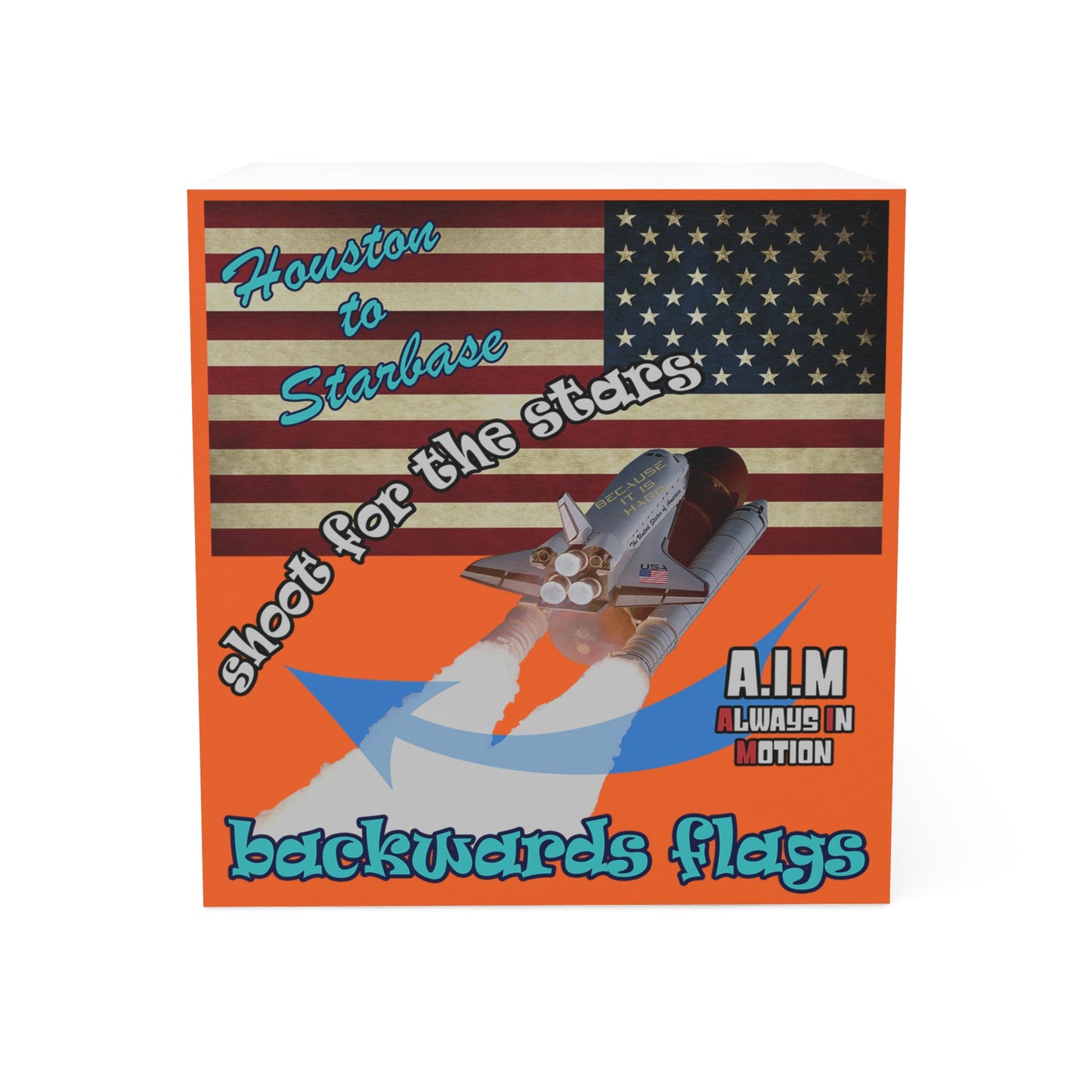 shoot for the stars - note cube (orange)