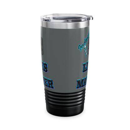 irrelevant - Ringneck Tumbler, 20oz (dark grey)