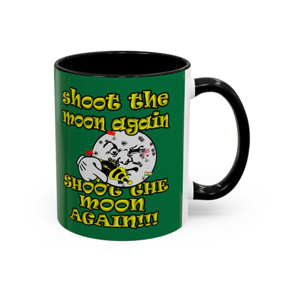 shoot the moon again - Accent Mug (dark green)