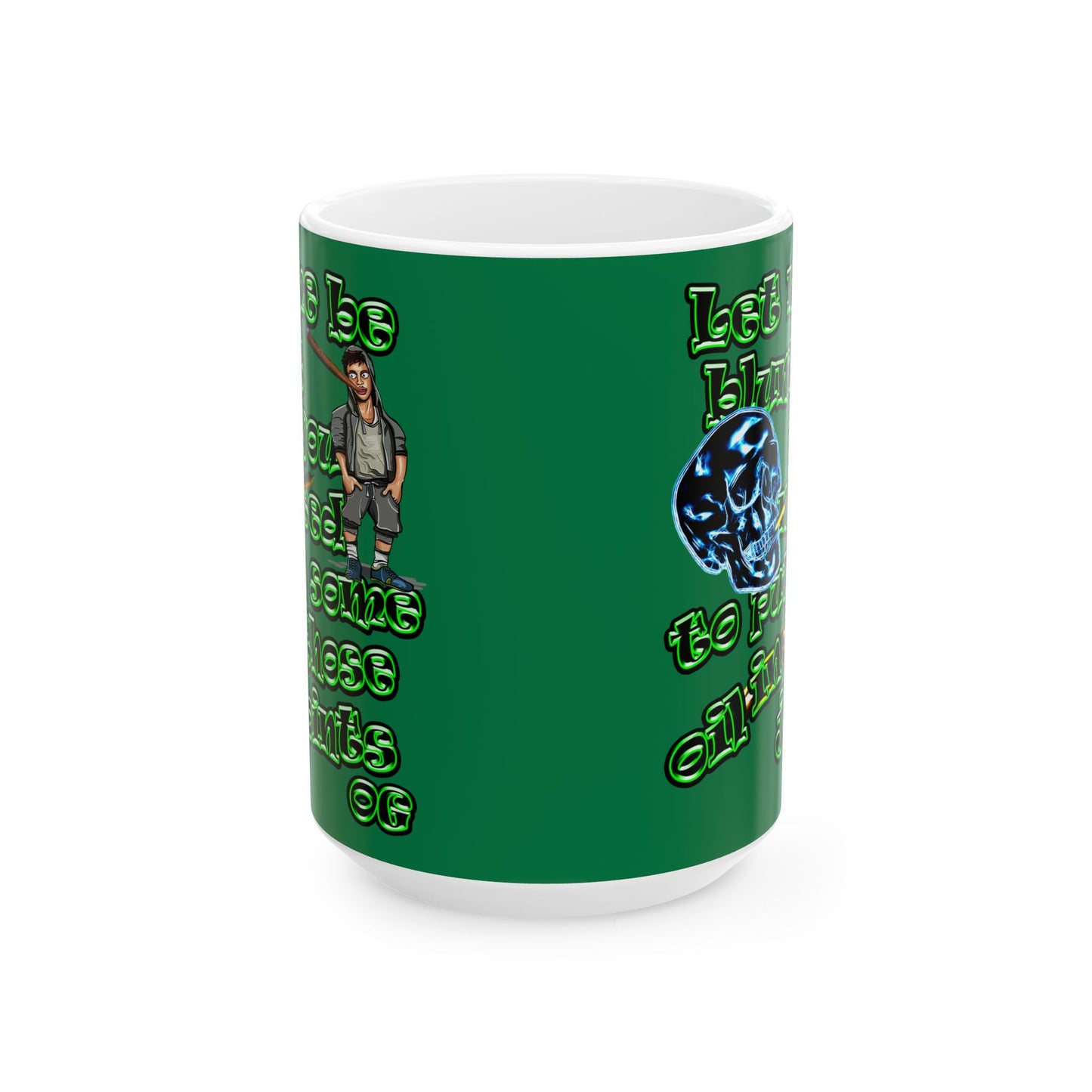 og - White Mug (dark green)