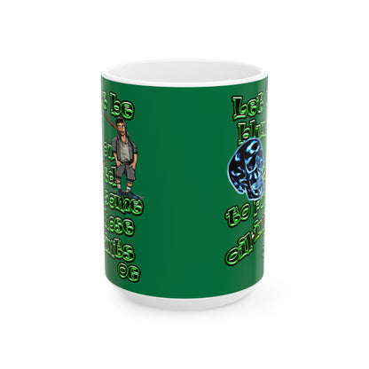og - White Mug (dark green)