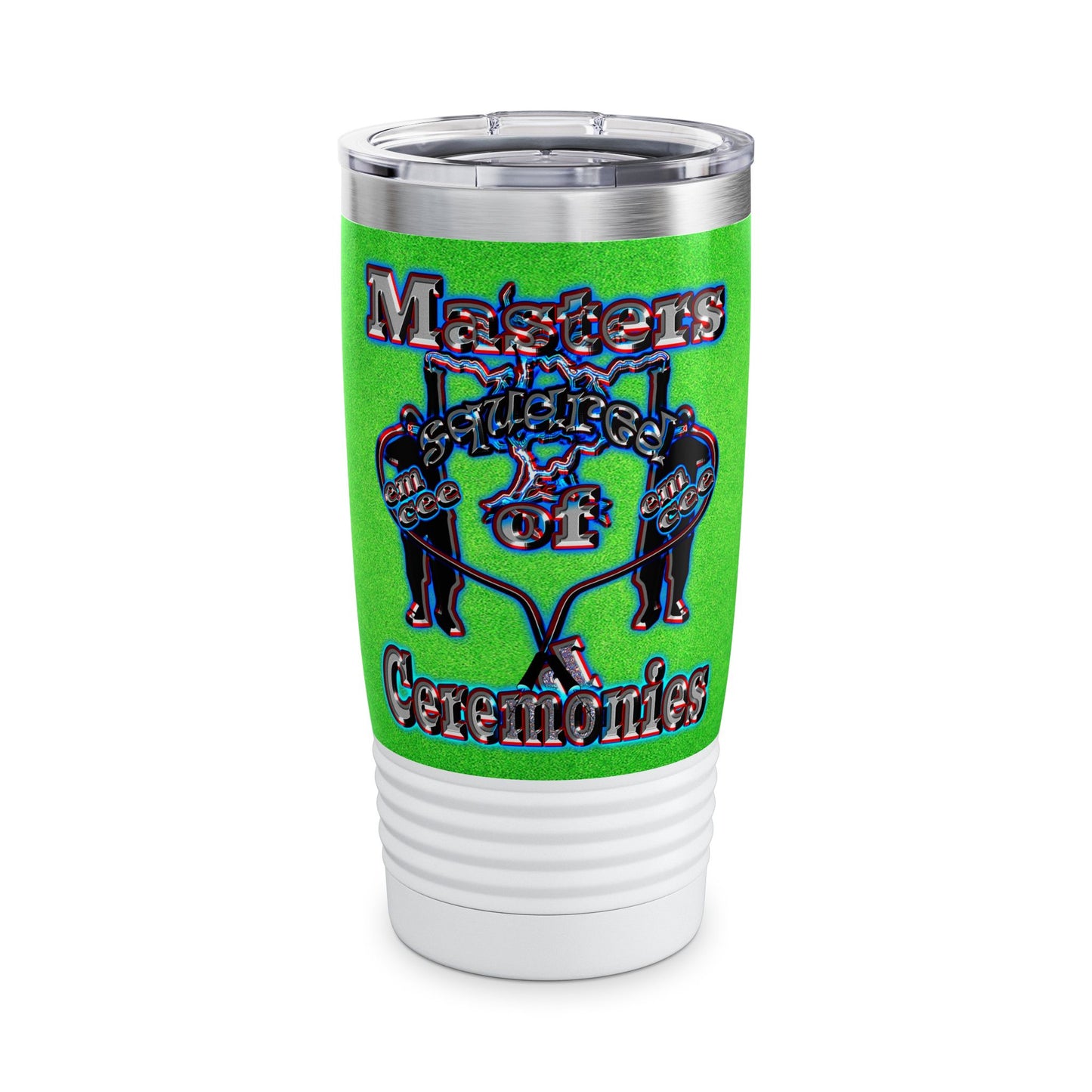 em cee squared - Ringneck Tumbler, 20oz (green turf)