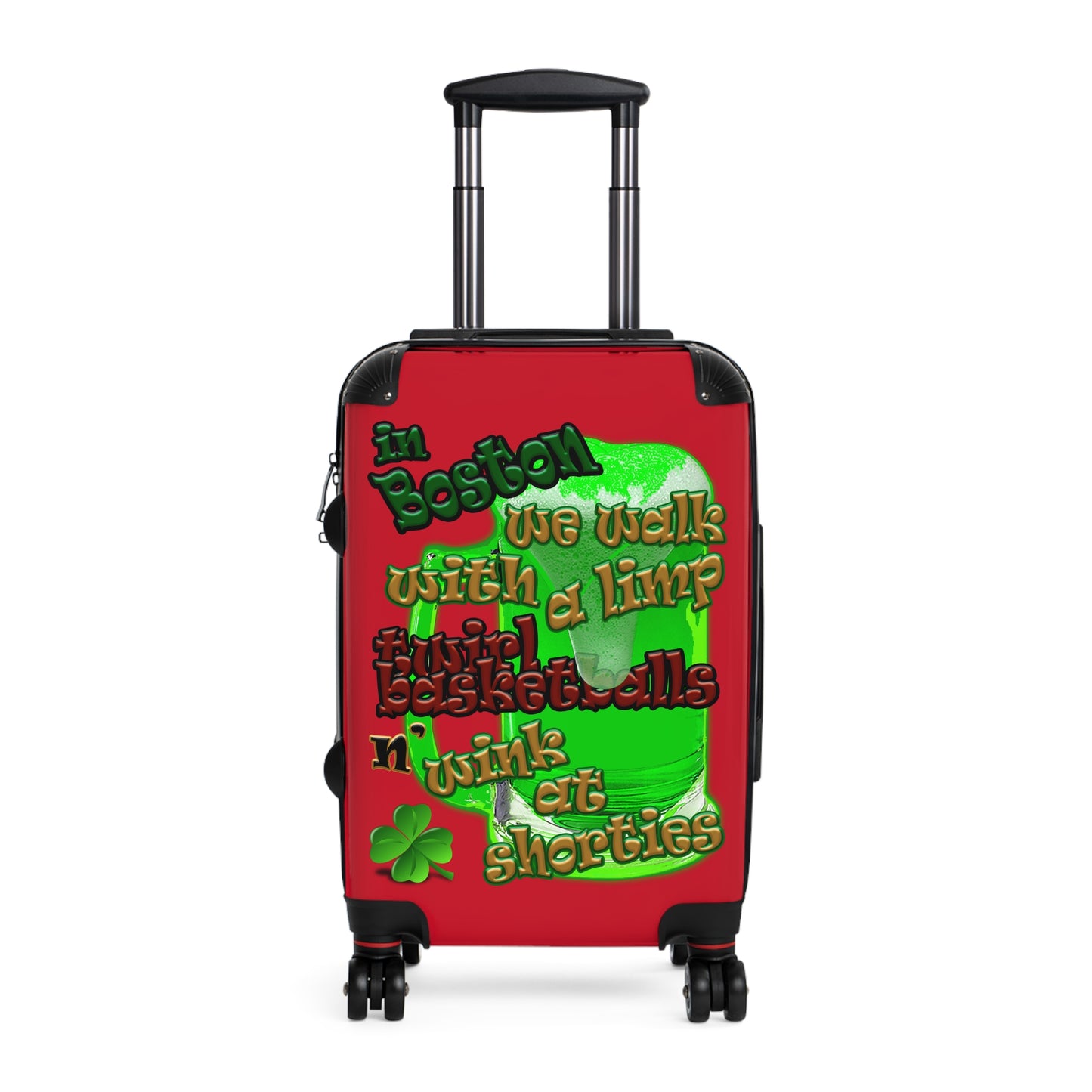 celtics logo - Suitcase (dark red)