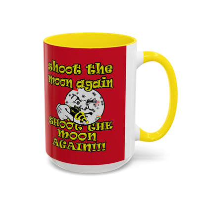 shoot the moon again - Accent Mug (dark red)