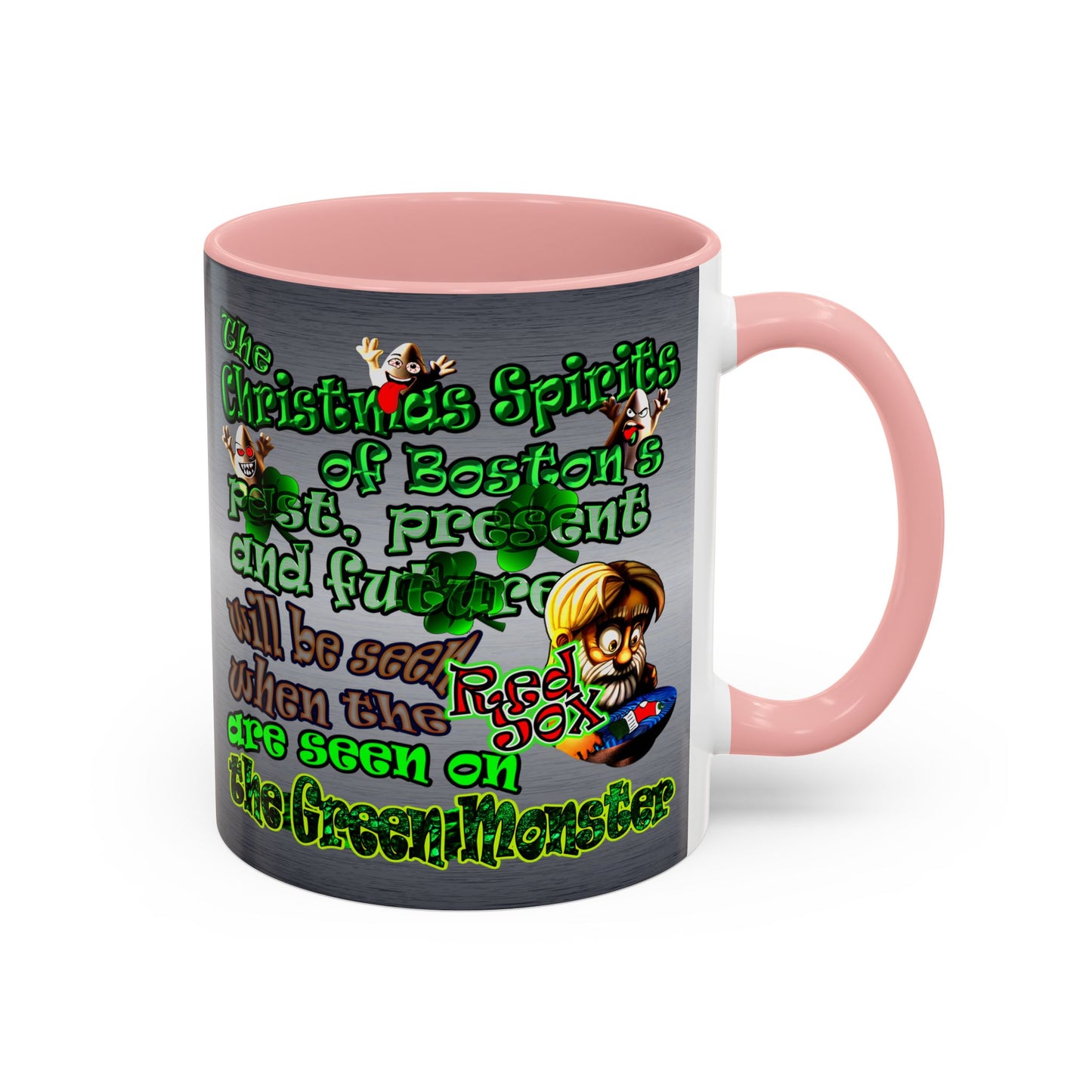 christmas spirits of boston - Accent Mug (brushed nickel)