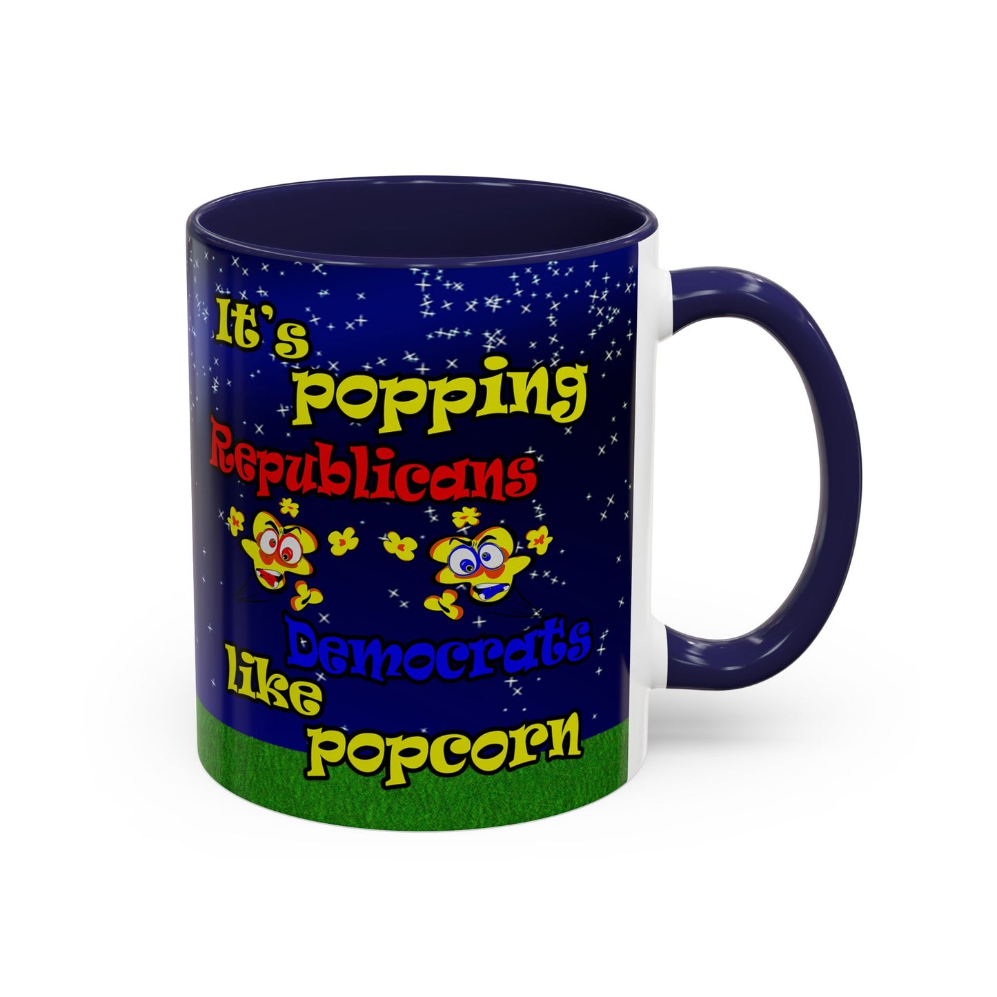 popping like popcorn - Accent Mug ('snoops' background)