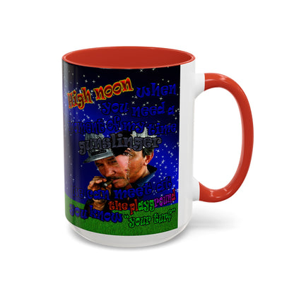 high noon - Accent Mug ('snoops' background)