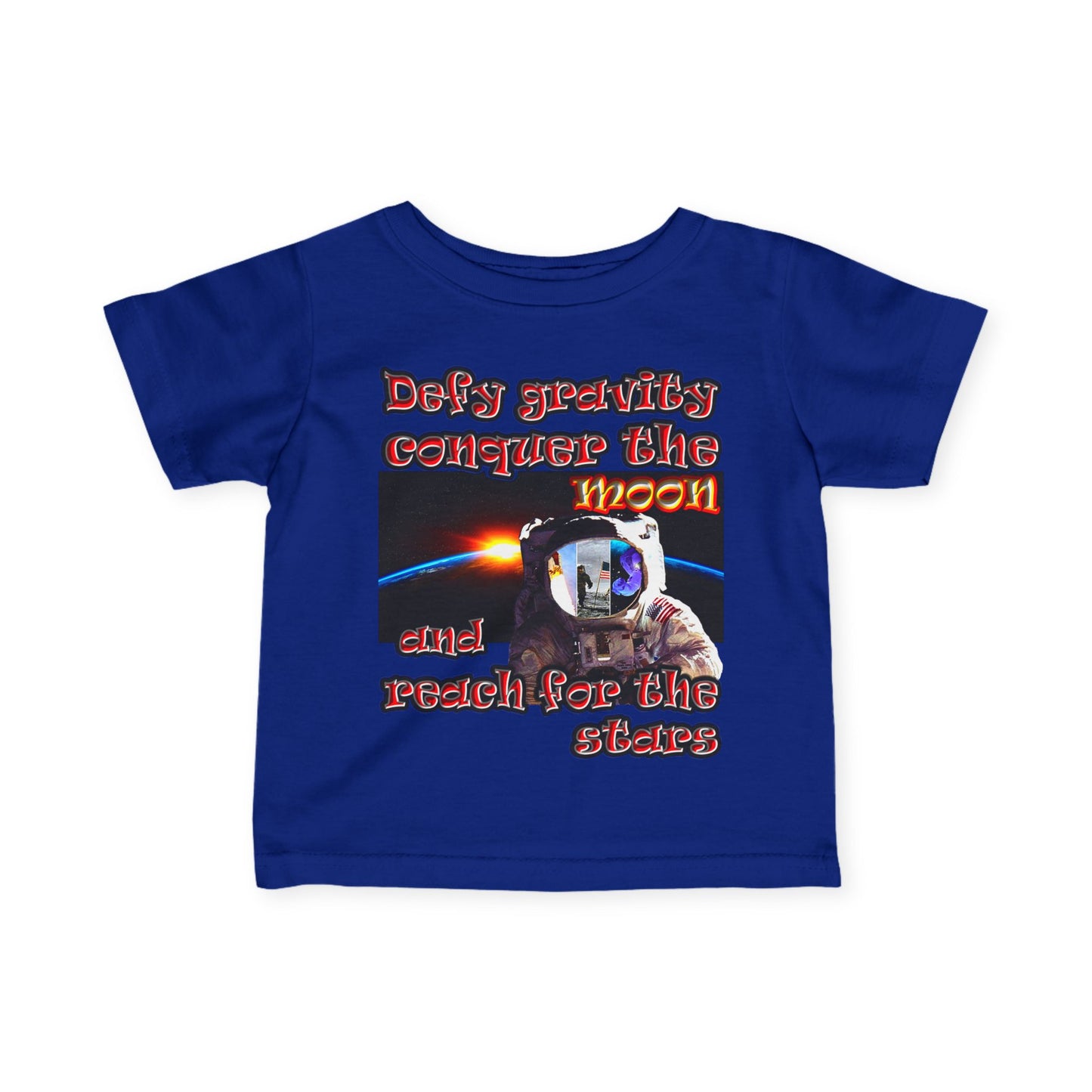 defy conquer reach - Infant Fine Jersey Tee