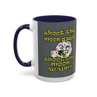 shoot the moon again - Accent Mug (dark grey)