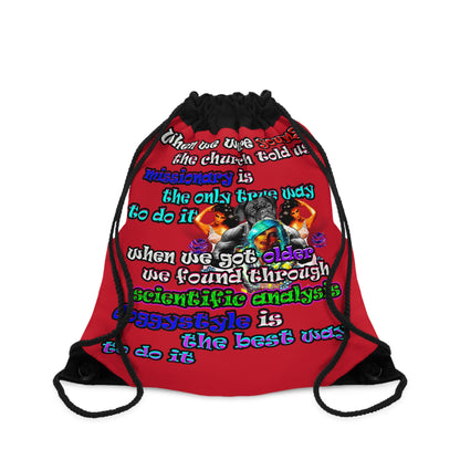 doggystyle - Drawstring Bag (dark red)