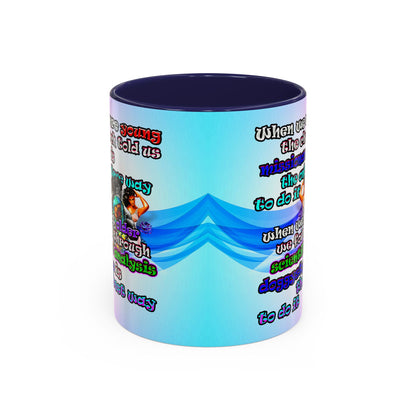 doggystyle - Accent Mug (light blue-pink wave)