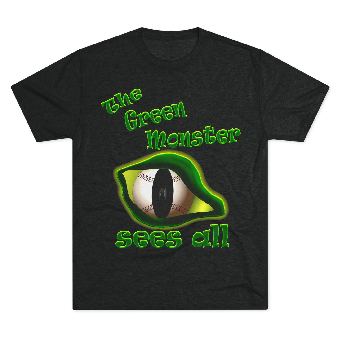 green monster - Unisex Tri-Blend Crew Tee