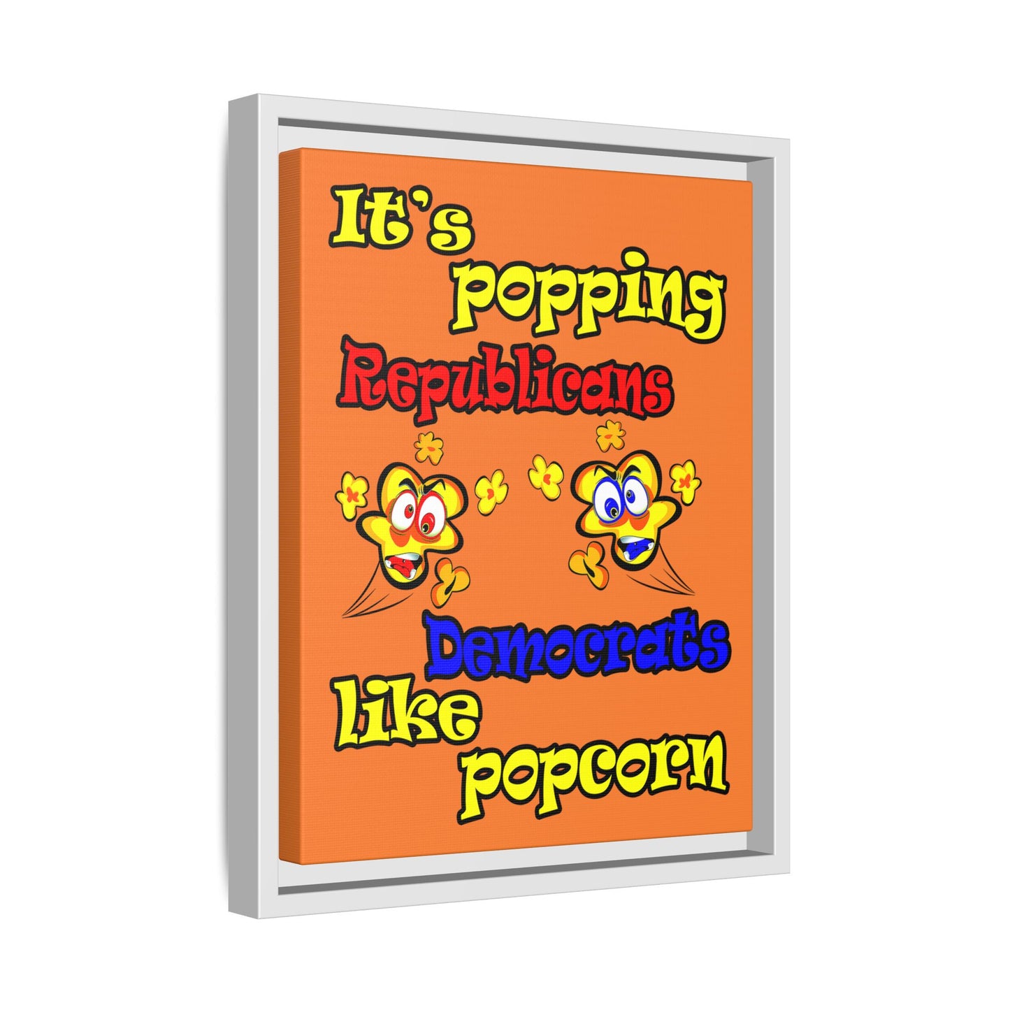 popping like popcorn - framed canvas art (crusta)