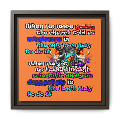 doggystyle - framed canvas art (crusta)