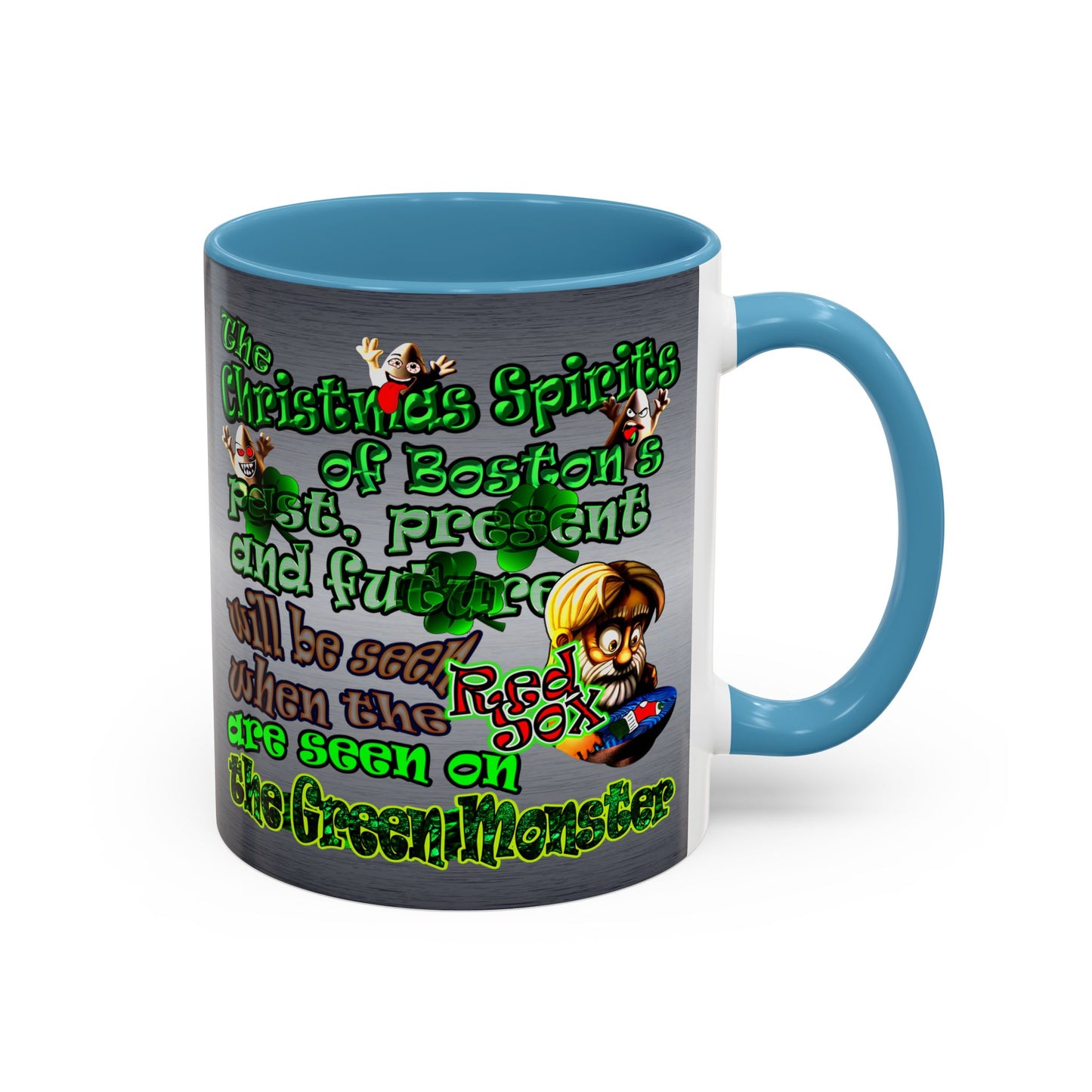 christmas spirits of boston - Accent Mug (brushed nickel)
