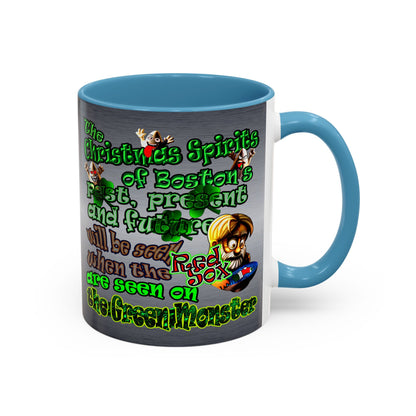 christmas spirits of boston - Accent Mug (brushed nickel)