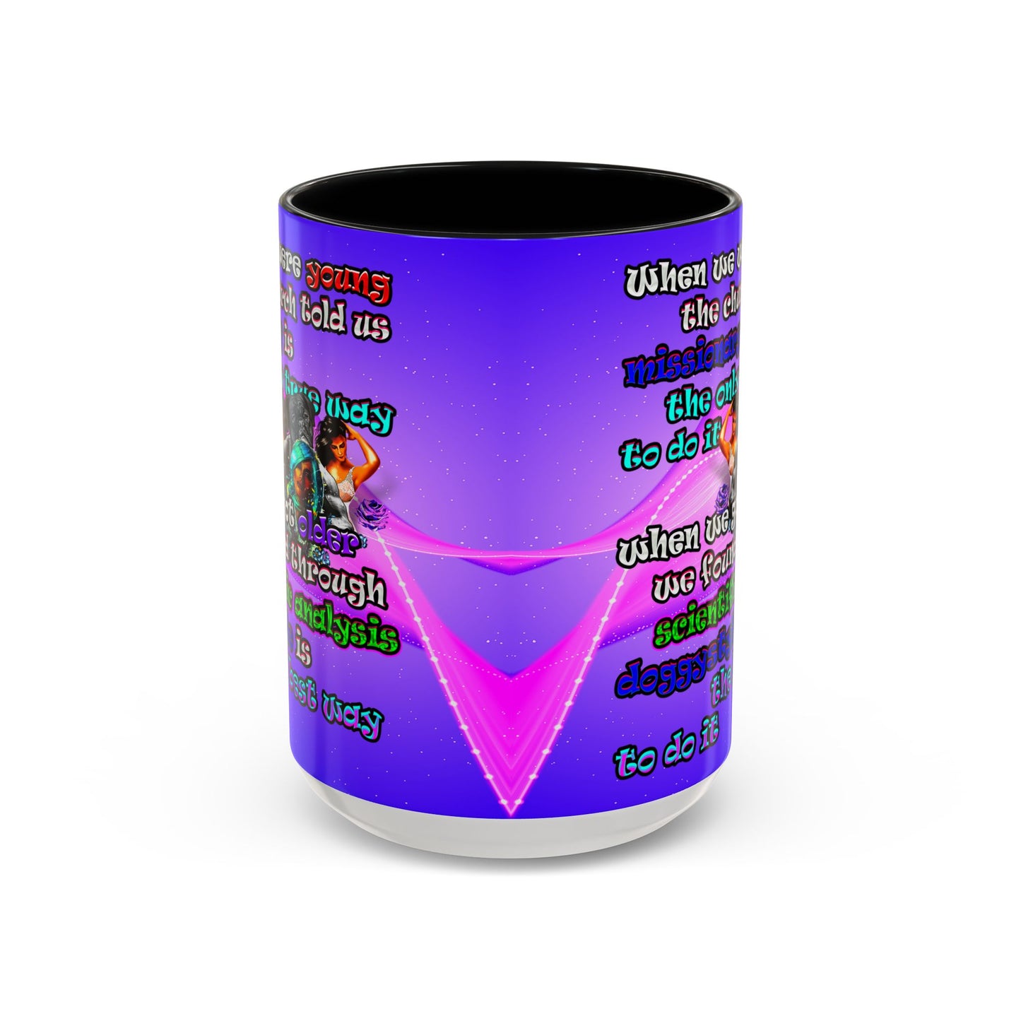 doggystyle - Accent Mug (purple-pink wave)