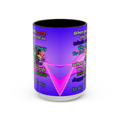 doggystyle - Accent Mug (purple-pink wave)