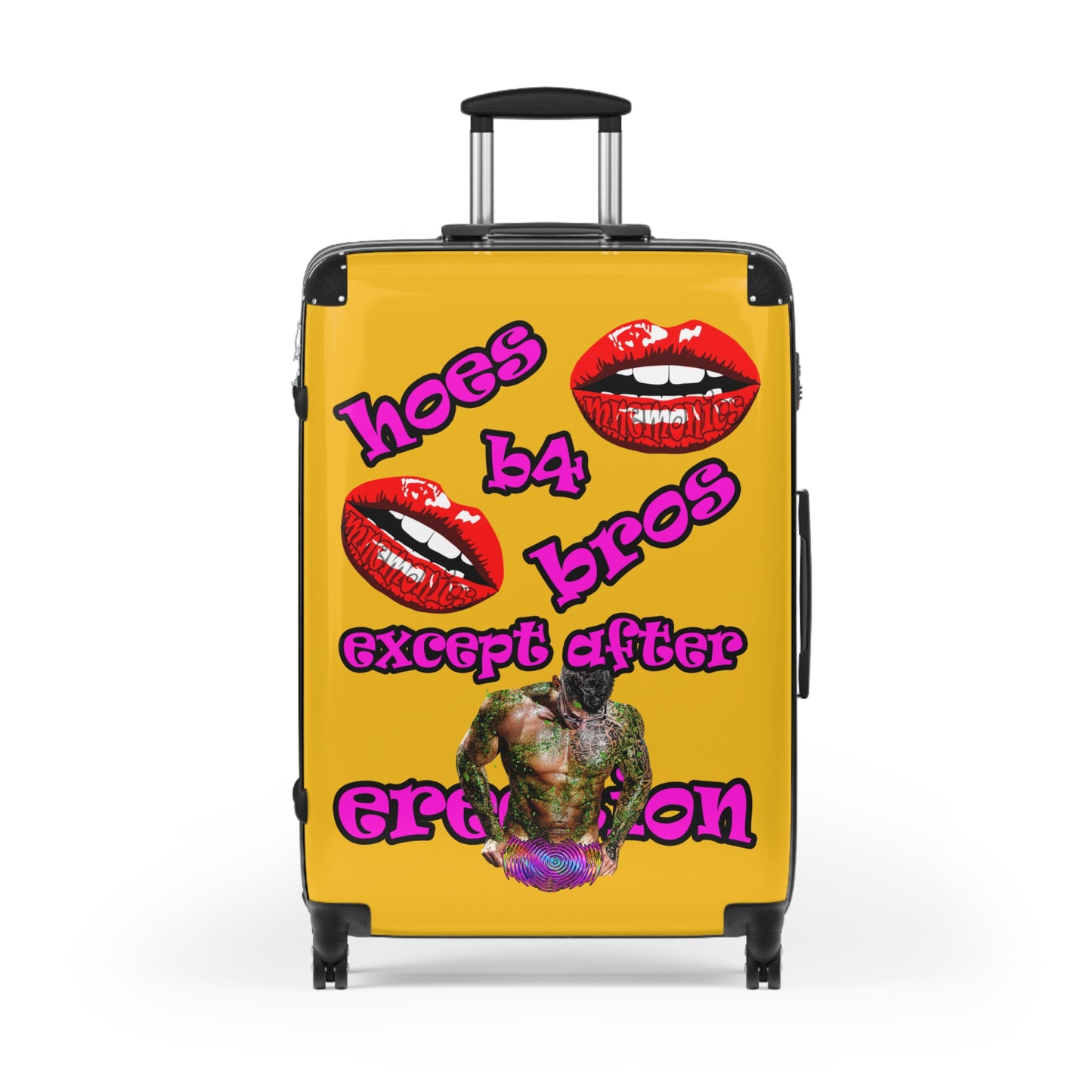hoes b4 bros - Suitcase (yellow)