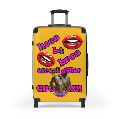 hoes b4 bros - Suitcase (yellow)