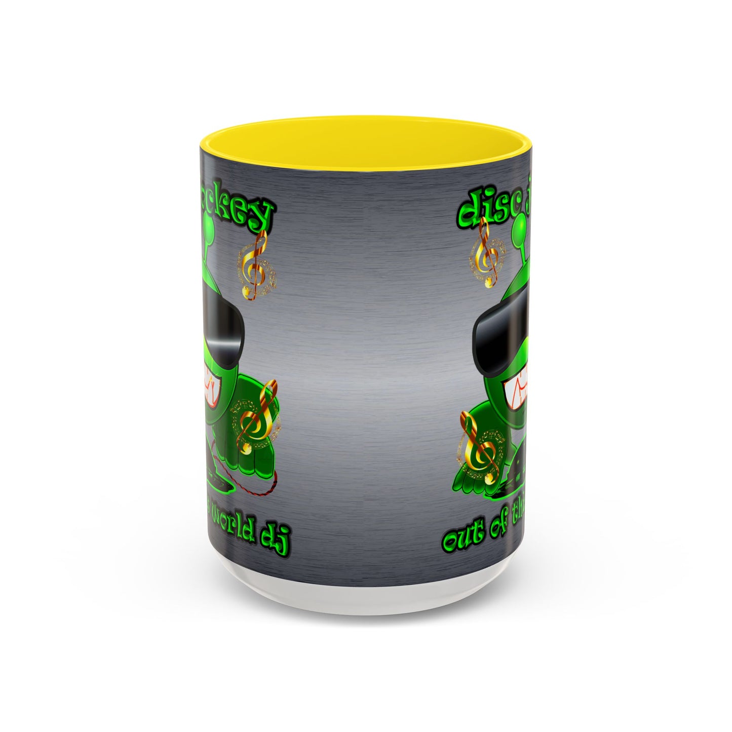 disc jockey - Accent Mug (brushed nickel)